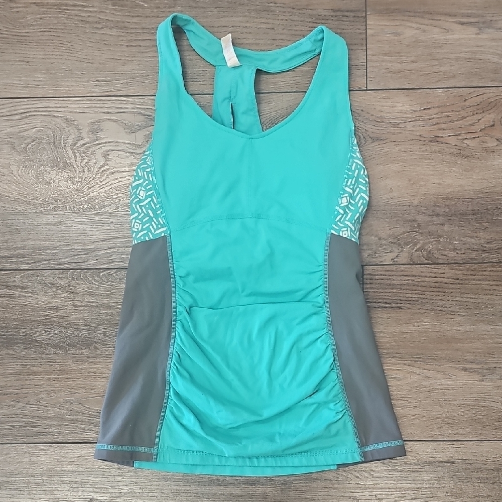 Women's, Lucy, Teal, Gray, Workout, Yoga, Fitness, Running, Bra, Top, Travel